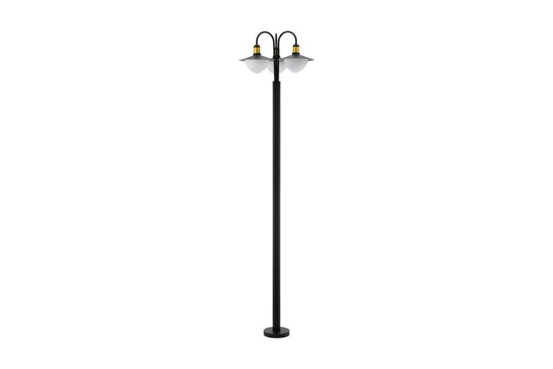 Gulvlampe Eglo Sirmione med 3 lamper - Svart/Gull/Hvit - Belysning - Utendørsbelysning - Stolpelykt & portlykt