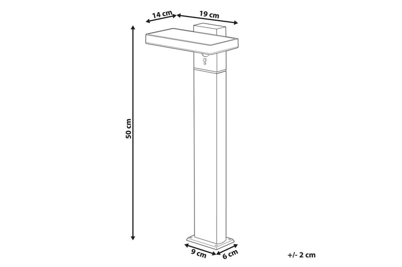 Krokel LED Solcellebelysning 50 cm - Svart - Belysning - Utendørsbelysning - Solcellebelysning