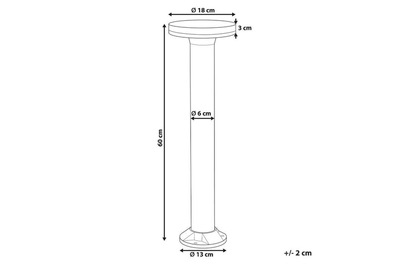 Naxel LED Solcellebelysning 60 cm - Svart - Belysning - Utendørsbelysning - Solcellebelysning