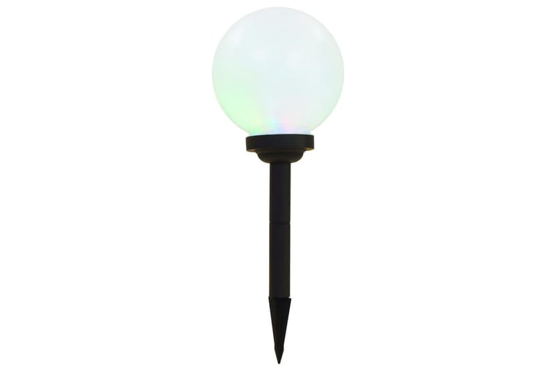 Utendørs sollampe 6 stk LED kuleformet 20 cm RGB - Belysning - Utendørsbelysning - Solcellebelysning