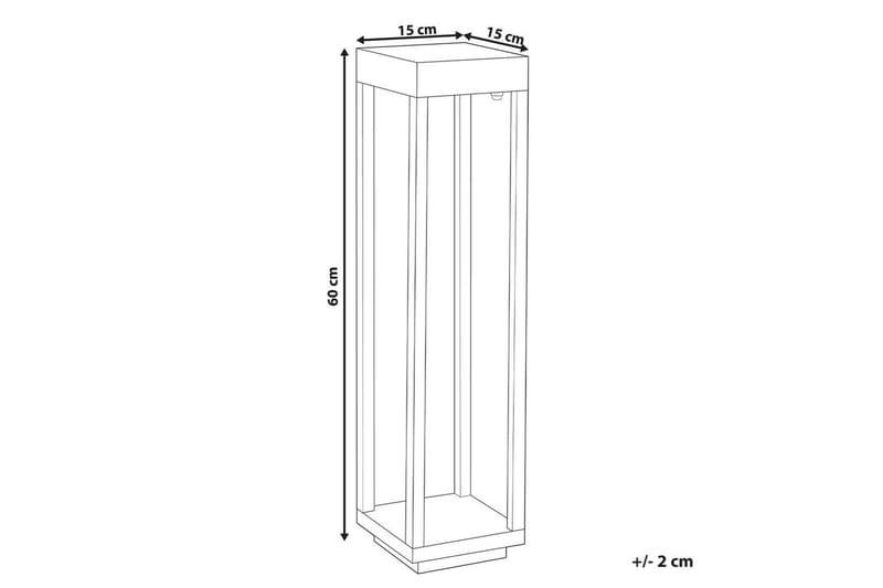 Tamorg LED Solcellebelysning 60 cm - Svart - Belysning - Utendørsbelysning - Solcellebelysning