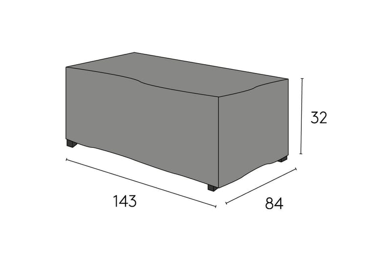 Møbelbeskyttelse Bord Hillerstorp Kungshult Svart - Hagemøbler & utemiljø - Øvrig hagemøbler - Møbelbeskyttelse - Overtrekk hagemøbler