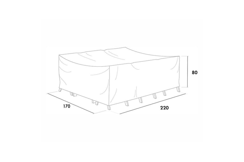 Møbelbeskyttelse Spisegruppe Hillerstorp Hånger Lav Lerdala Grå - Hagemøbler & utemiljø - Øvrig hagemøbler - Møbelbeskyttelse - Overtrekk hagemøbler