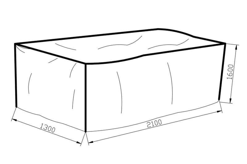 Klas Møbelbeskyttelse 130x160x210 - Grå - Hagemøbler & utemiljø - Øvrig hagemøbler - Møbelbeskyttelse - Overtrekk hagemøbler