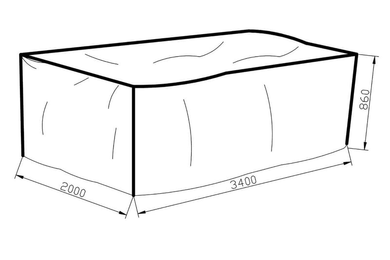 Klas Møbelbeskyttelse 200x86x340 - Grå - Hagemøbler & utemiljø - Øvrig hagemøbler - Møbelbeskyttelse - Overtrekk hagemøbler