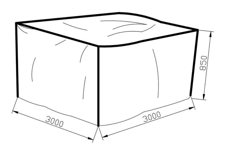 Klas Møbelbeskyttelse 300x85x300 Grå - Venture Home - Hagemøbler & utemiljø - Øvrig hagemøbler - Møbelbeskyttelse - Overtrekk hagemøbler