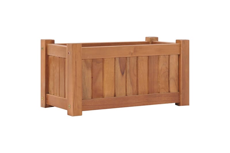 Høybed 50x25x25 cm heltre teak - Hagemøbler & utemiljø - Balkong & terrasse - Balkongdyrking - Blomsterkasser