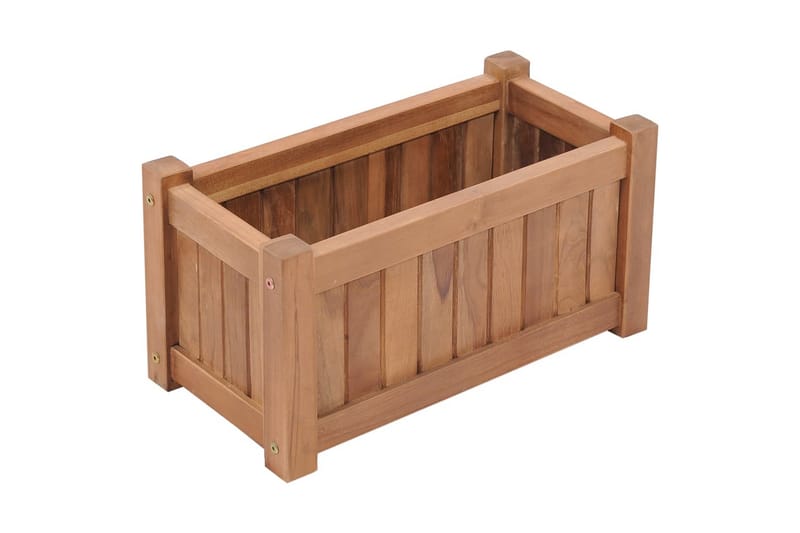 Høybed 50x25x25 cm heltre teak - Hagemøbler & utemiljø - Balkong & terrasse - Balkongdyrking - Blomsterkasser