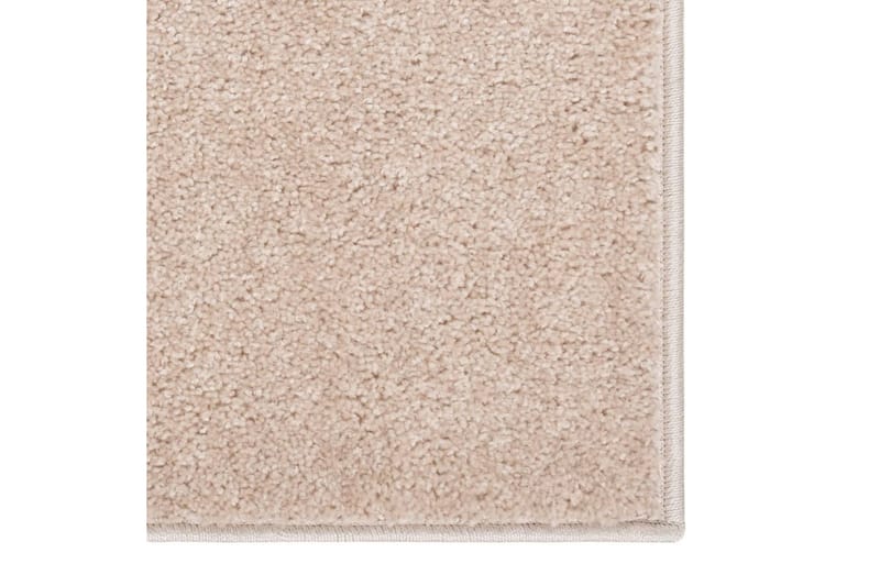 Teppe med kort luv 80x150 cm mørk beige - Beige - Tekstiler & tepper - Teppe & matte - Utendørs tepper - Plasttepper