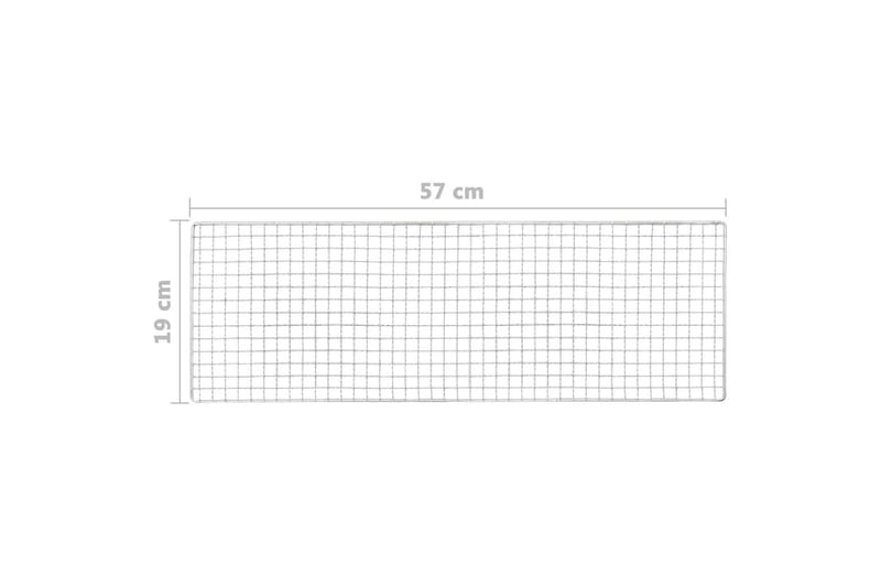 Brbar campinggrill stål 60x22,5x33 cm - Hagemøbler & utemiljø - Grill & utekjøkken - Øvrige griller - Bærbar grill & campinggrill