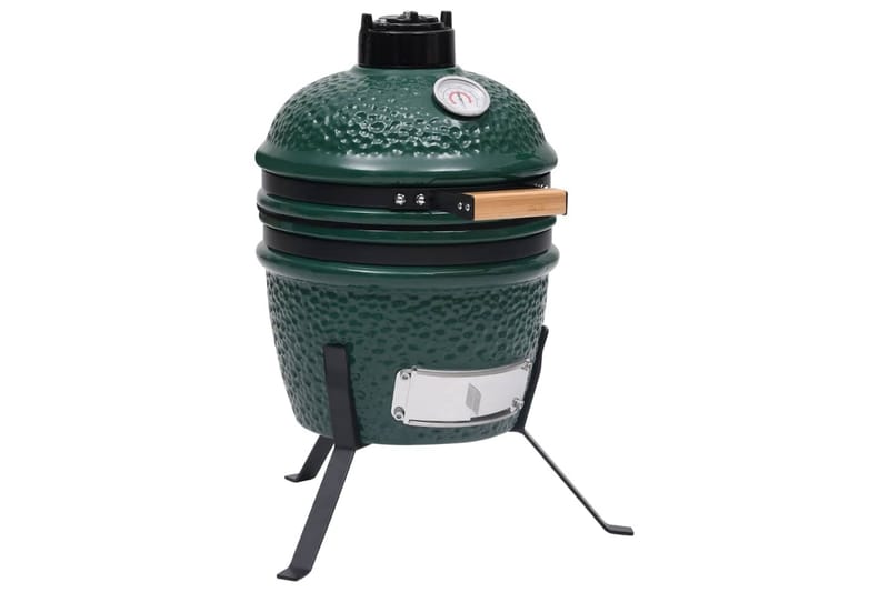 Kullgrill med röyker Kamado keramisk 56 cm grönn - grönn - Hagemøbler & utemiljø - Grill & utekjøkken - Grilltilbehør