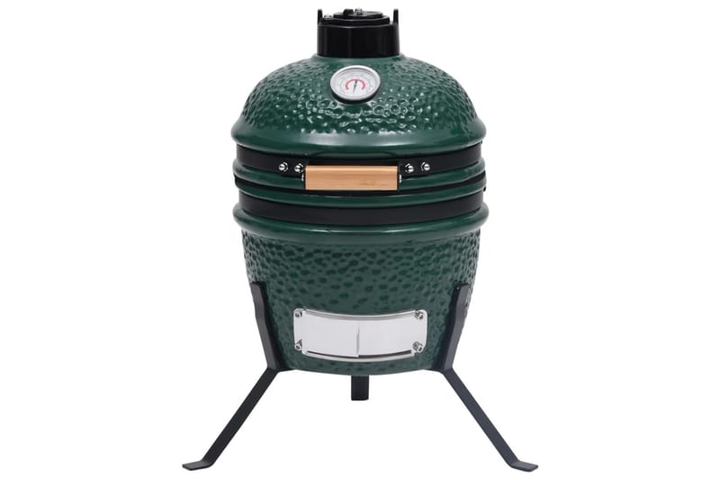 Kullgrill med röyker Kamado keramisk 56 cm grönn - grönn - Hagemøbler & utemiljø - Grill & utekjøkken - Grilltilbehør