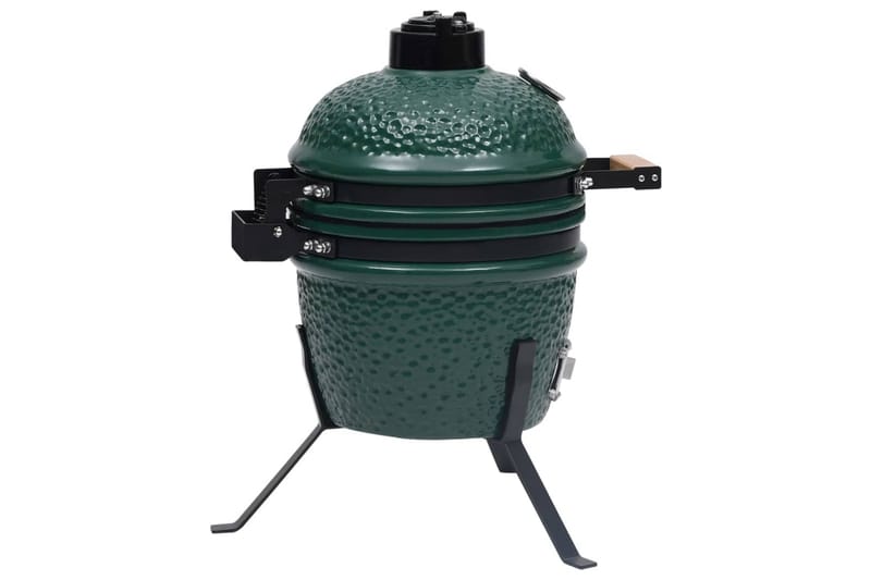 Kullgrill med röyker Kamado keramisk 56 cm grönn - grönn - Hagemøbler & utemiljø - Grill & utekjøkken - Grilltilbehør