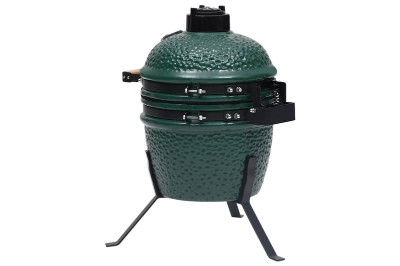 Kullgrill med röyker Kamado keramisk 56 cm grönn - grönn - Hagemøbler & utemiljø - Grill & utekjøkken - Grilltilbehør