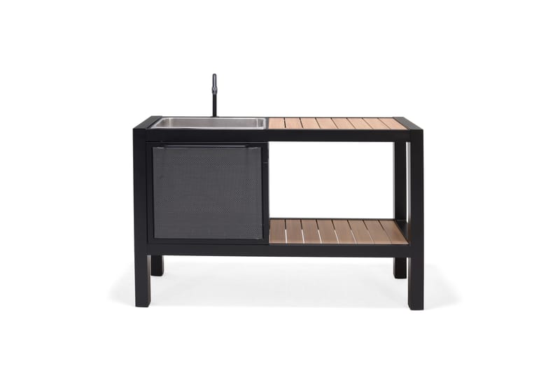 Utekjøkken Panama uten grill 132x48 cm Svart - Lifestyle Garden - Komplette utekjøkken