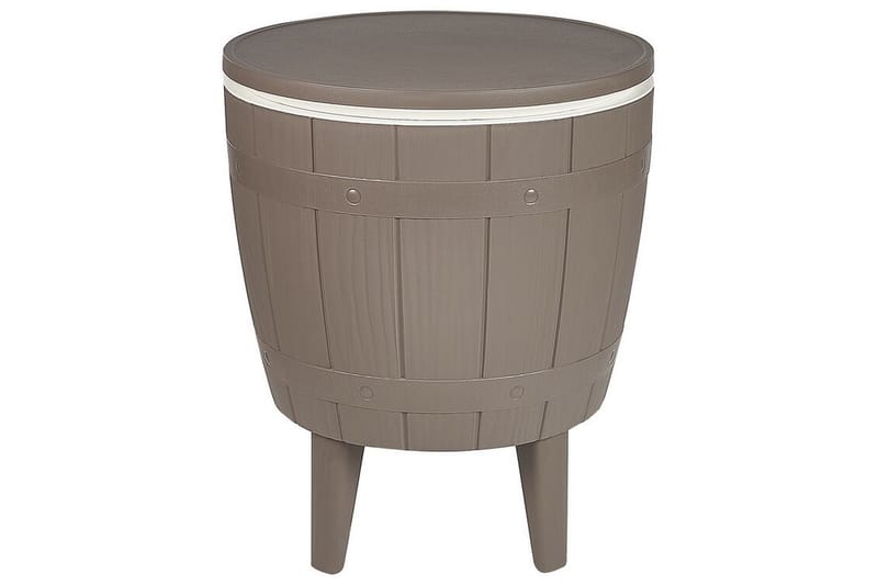 Cafébord Oldster 49 cm Rundt - Beige/Hvit - Hagemøbler & utemiljø - Hagebord - Cafébord