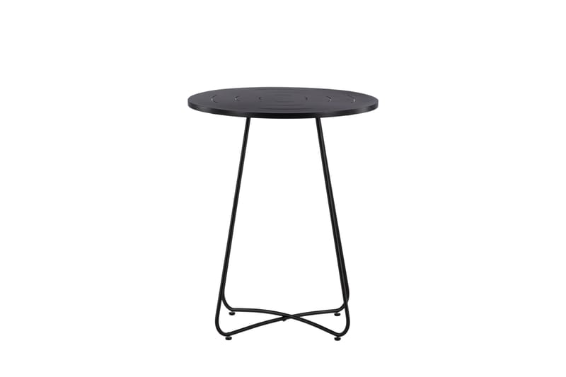 Bacong Cafébord 60 cm Rundt - Svart - Hagemøbler & utemiljø - Hagebord - Cafébord