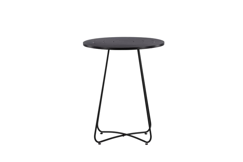 Bacong Cafébord 60 cm Rundt - Svart - Hagemøbler & utemiljø - Hagebord - Cafébord