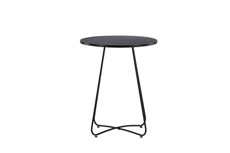 Bacong Cafébord 60 cm Rundt - Svart - Hagemøbler & utemiljø - Hagebord - Cafébord