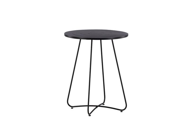 Bacong Cafébord 60 cm Rundt - Svart - Hagemøbler & utemiljø - Hagebord - Cafébord