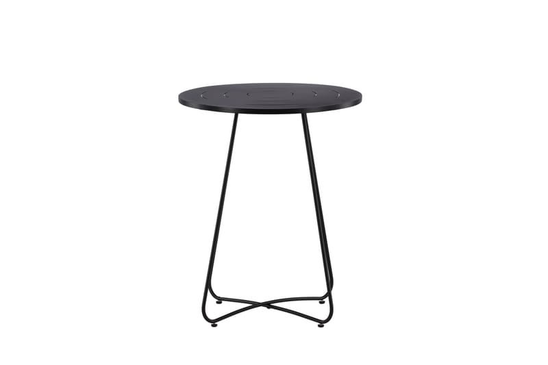 Bacong Cafébord 60 cm Rundt - Svart - Hagemøbler & utemiljø - Hagebord - Cafébord