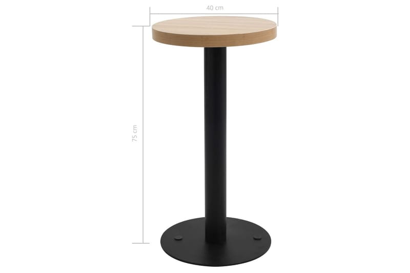 Bistrobord lysebrun 40 cm MDF - Brun - Hagemøbler & utemiljø - Hagebord - Cafébord