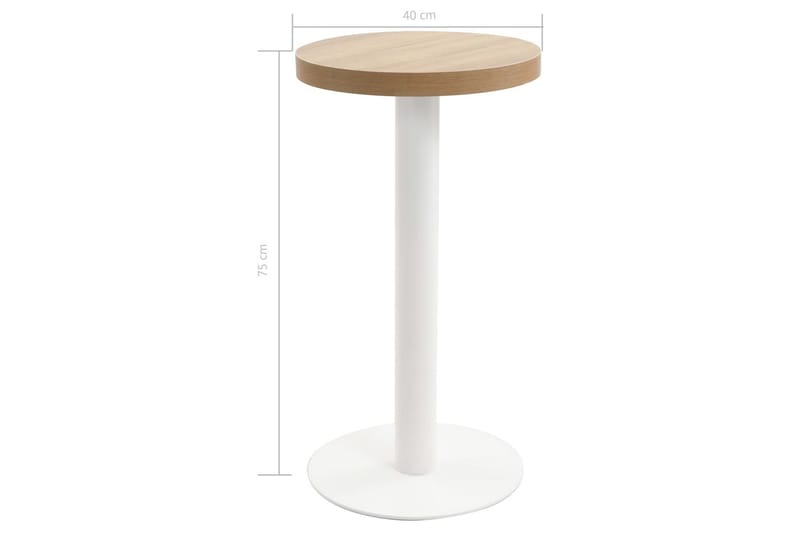 Bistrobord lysebrun 40 cm MDF - Brun - Hagemøbler & utemiljø - Hagebord - Cafébord