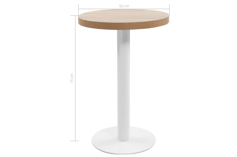 Bistrobord lysebrun 50 cm MDF - Brun - Hagemøbler & utemiljø - Hagebord - Cafébord