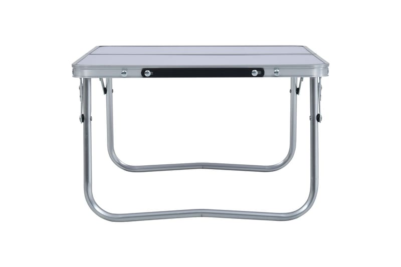 Sammenleggbart campingbord hvit aluminium 60x40 cm - Hagemøbler & utemiljø - Hagebord - Campingbord