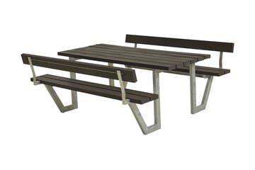 PLUS Wega Bord/Benksett med 2 Ryggstøtte 177 cm