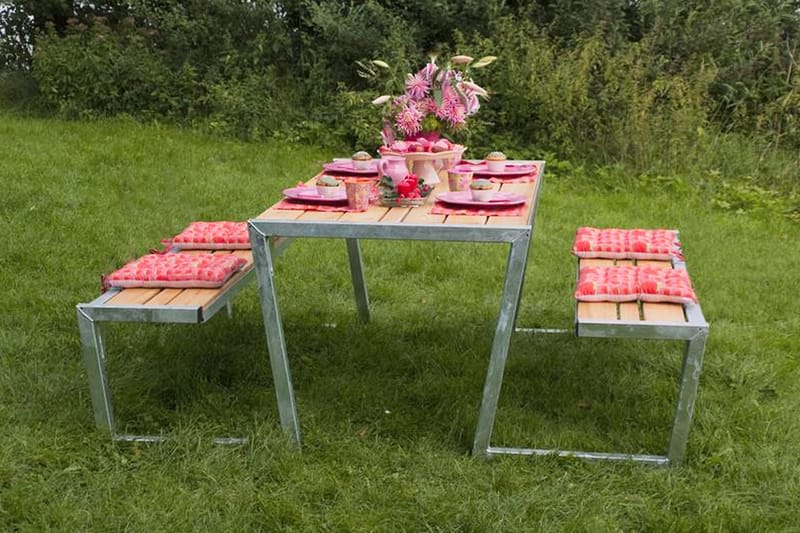 Zigma sett med planker - Naturell - Hagemøbler & utemiljø - Hagebord - Piknikbord