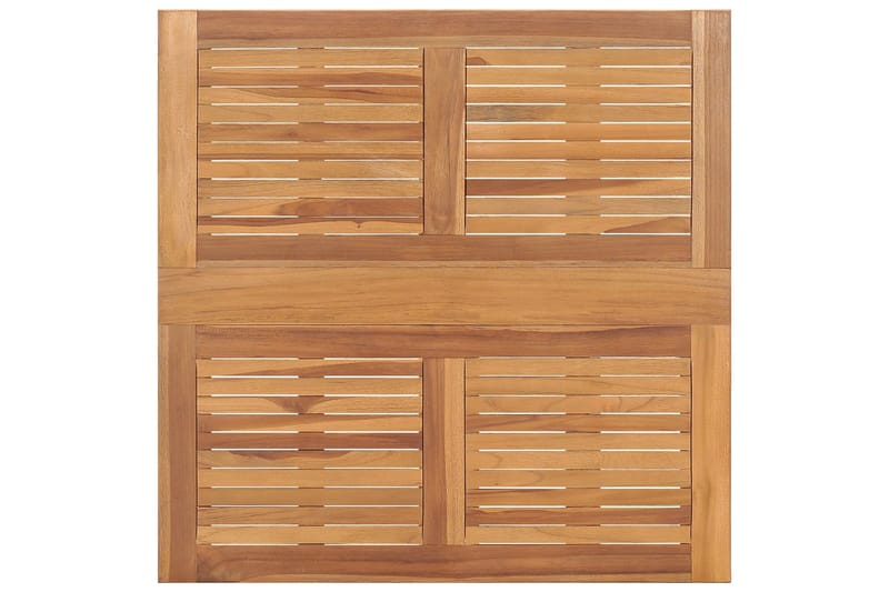 Sammenleggbart hagebord 90x90x75 cm heltre teak - Brun - Hagemøbler & utemiljø - Hagebord - Spisebord ute