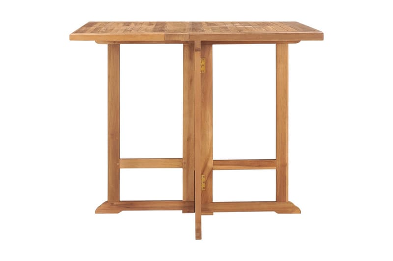 Sammenleggbart hagebord 90x90x75 cm heltre teak - Brun - Hagemøbler & utemiljø - Hagebord - Spisebord ute