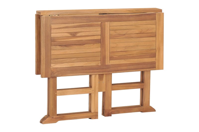 Sammenleggbart hagebord 90x90x75 cm heltre teak - Brun - Hagemøbler & utemiljø - Hagebord - Spisebord ute