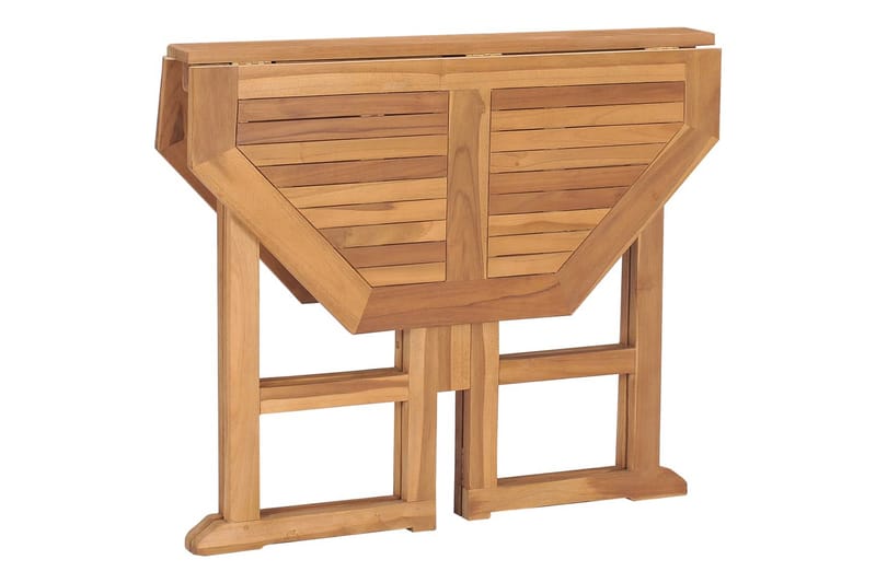 Sammenleggbart hagebord 90x90x75 cm heltre teak - Brun - Hagemøbler & utemiljø - Hagebord - Spisebord ute