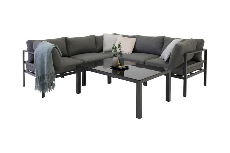 Copacabana Sofabord 120 cm Svart - Venture Home - Hagemøbler & utemiljø - Hagebord - Loungebord & Sofabord utendørs