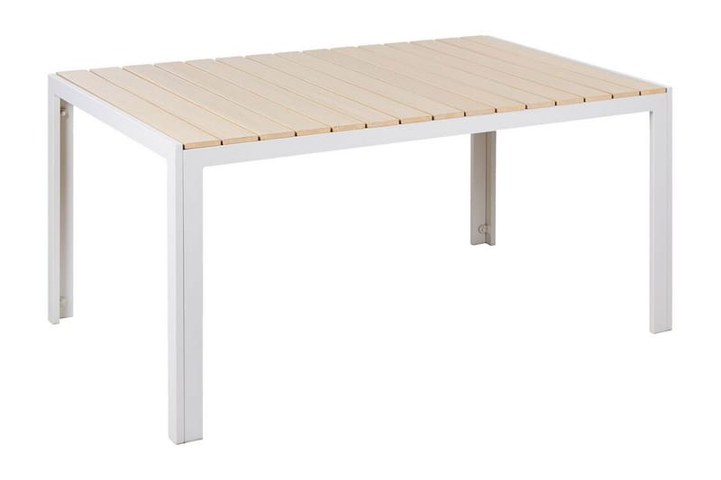 Spisebord Grosseto 150x90 cm - Beige/Hvit - Hagemøbler & utemiljø - Hagebord - Spisebord ute