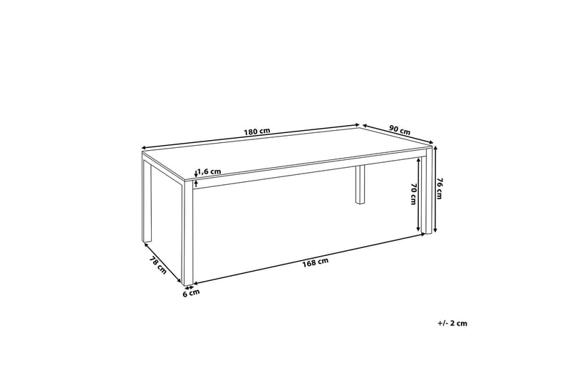 Hagebord Grosseto 180 cm - Grå - Hagemøbler & utemiljø - Hagebord - Spisebord ute