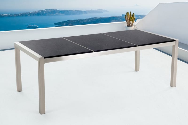 Hagebord Grosseto 220 cm - Svart - Hagemøbler & utemiljø - Hagebord - Spisebord ute