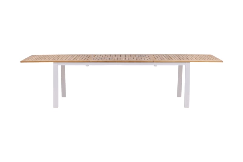 Panama Forlengningsbart Spisebord 224-324 cm Teak/Hvit - Teak/Hvit - Hagemøbler & utemiljø - Hagebord - Spisebord ute