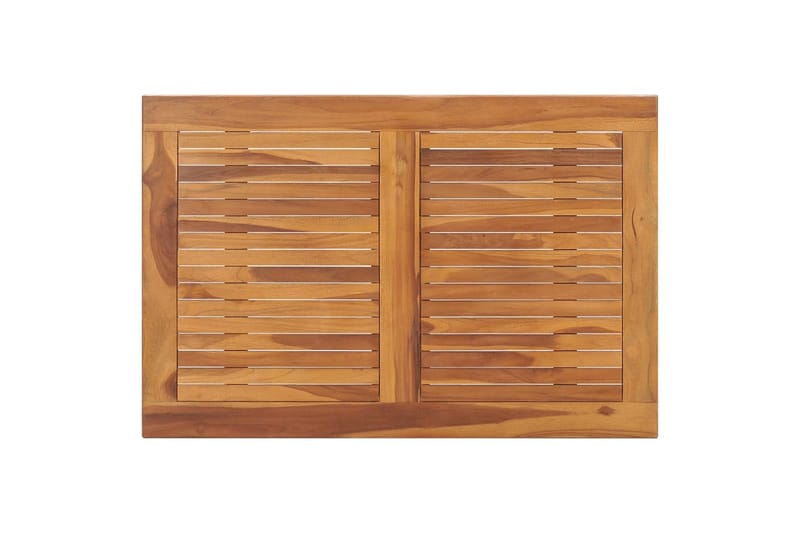 Sammenleggbart hagebord 90x60x75 cm heltre teak - Brun - Hagemøbler & utemiljø - Hagebord - Spisebord ute