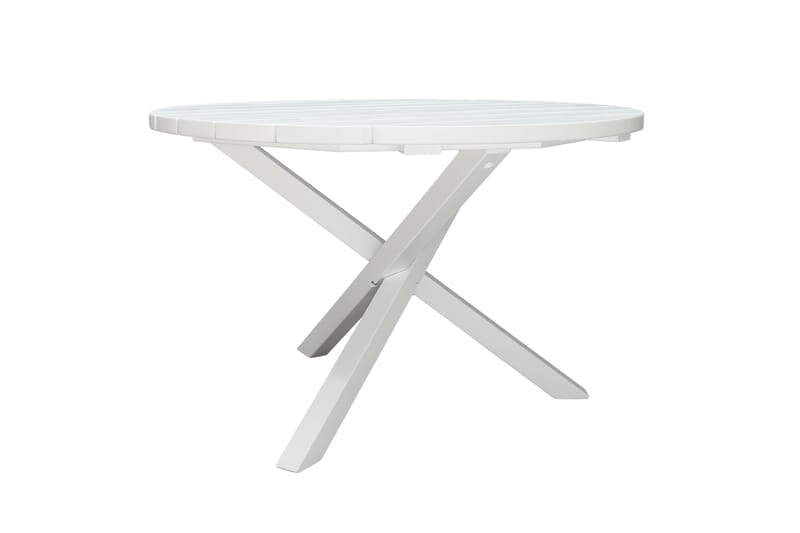 Spisebord Scottsdale Fasta 112 cm Rundt Hvit - KWA - Hagemøbler & utemiljø - Hagebord - Spisebord ute