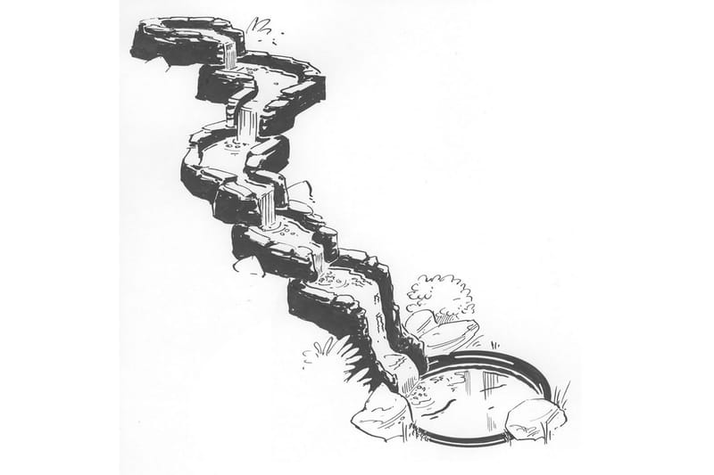 Ubbink Rett segment til hagefossen Colorado Cascade 1312075 - Hagemøbler & utemiljø - Hagedekorasjon & utemiljø - Dam & fontene