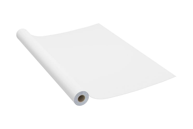 Selvklebende folie til møbler hvit 500x90 cm PVC - Hvit - Vindufolie