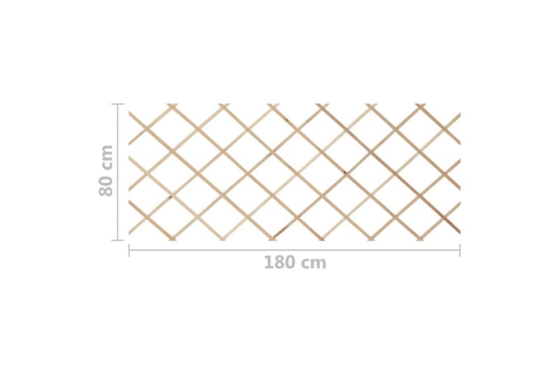 Espaliergjerder 5 stk heltre gran 180x80 cm - Brun - Hagemøbler & utemiljø - Hagedekorasjon & utemiljø - Gjerder & Grinder