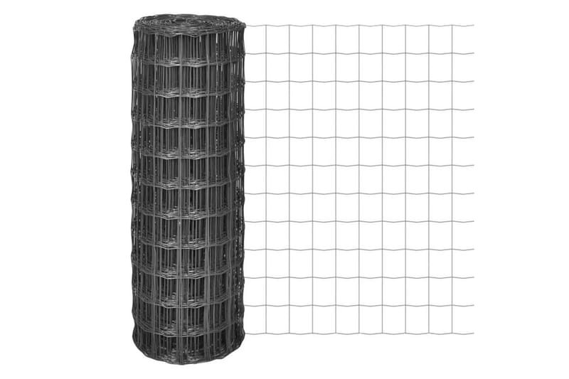 Euro gjerde stål 25x0,8 m grå - Hagemøbler & utemiljø - Hagedekorasjon & utemiljø - Gjerder & Grinder
