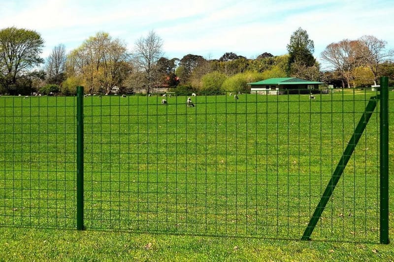 Euro gjerde stål 25x0,8 m grønn - Hagemøbler & utemiljø - Hagedekorasjon & utemiljø - Gjerder & Grinder