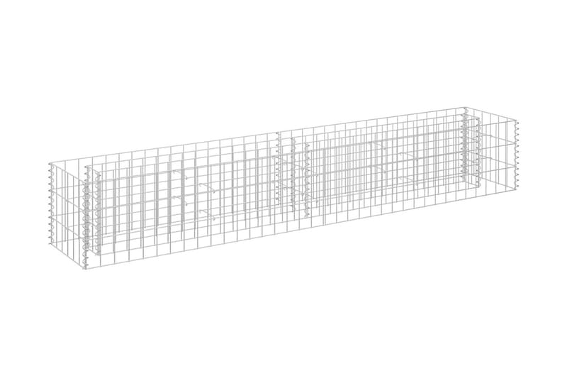 Gabion høybed galvanisert stål 180x30x30 cm - Hagemøbler & utemiljø - Hagedekorasjon & utemiljø - Gjerder & Grinder