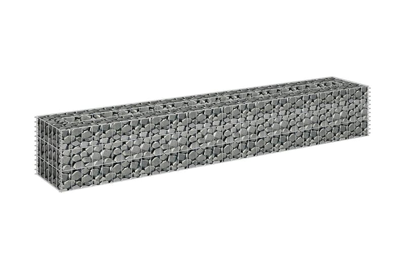 Gabion høybed galvanisert stål 180x30x30 cm - Hagemøbler & utemiljø - Hagedekorasjon & utemiljø - Gjerder & Grinder