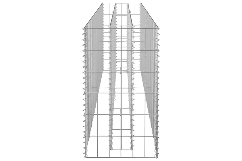 Gabion høybed galvanisert stål 180x30x60 cm - Silver - Hagemøbler & utemiljø - Hagedekorasjon & utemiljø - Gjerder & Grinder